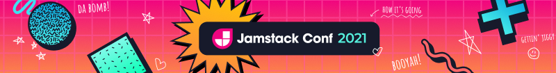 the Jamstack Conf slap bracelet
